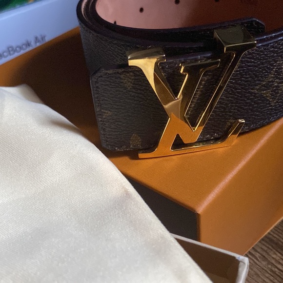 100/40 Louis Vuitton brown belt gold buckle. - Picture 5 of 5